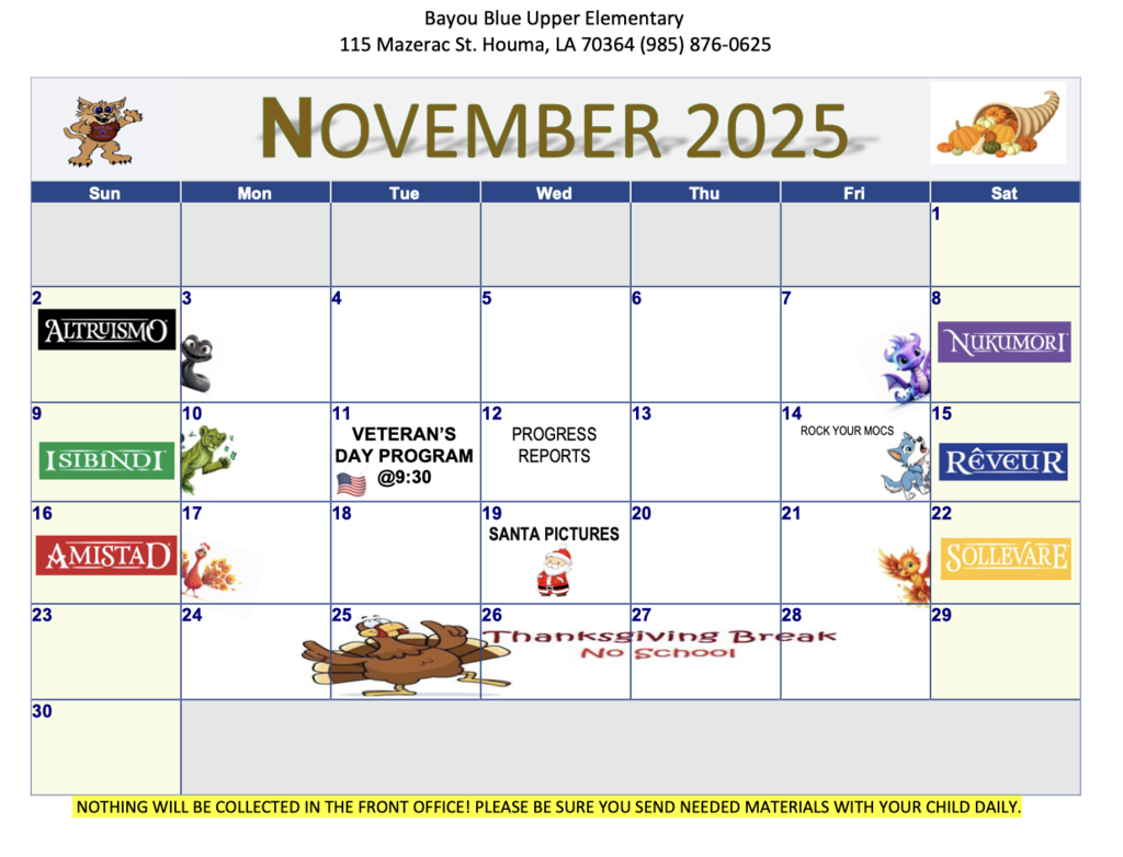 November Calendar