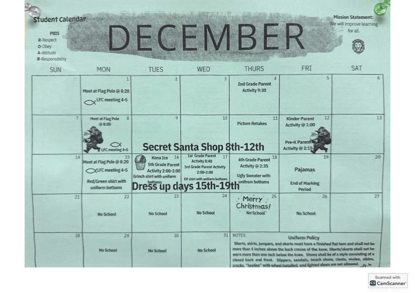 December Calendar