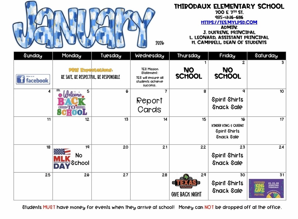 January Calendar