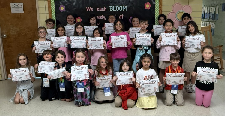 2nd 9 weeks Honor Roll recipients  