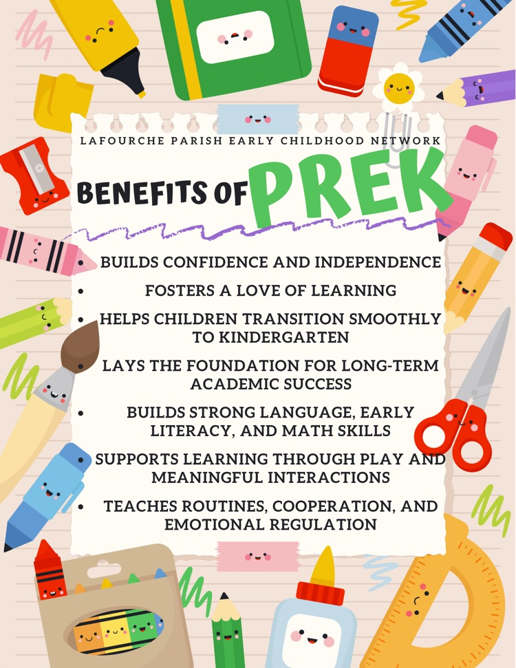 benefits of pre-k poster