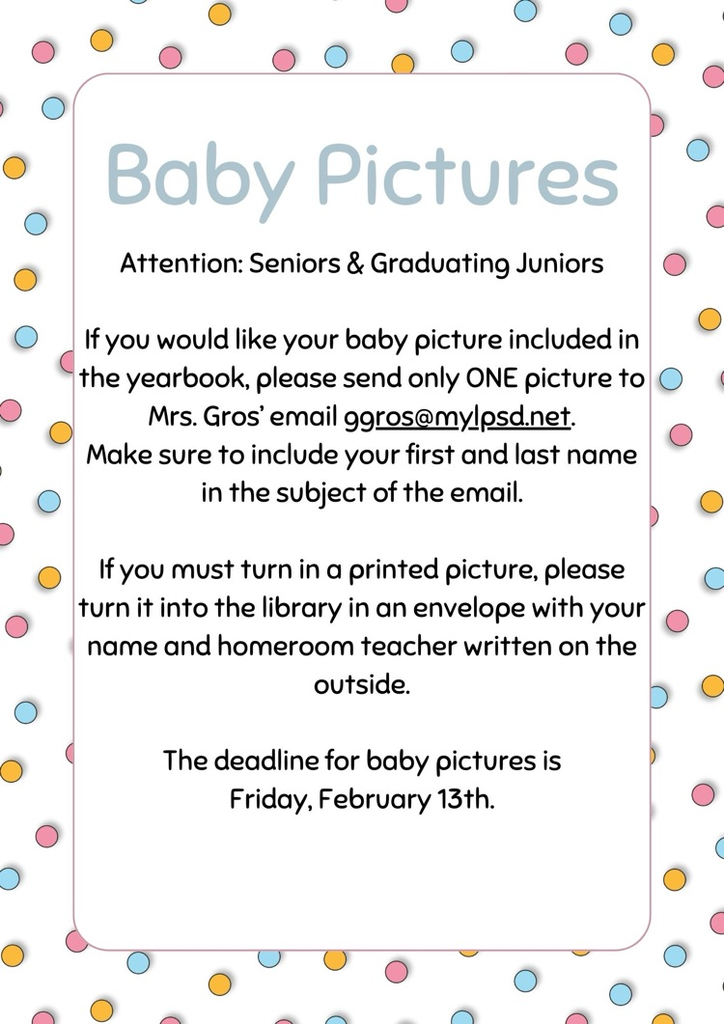 Baby Pictures announcement