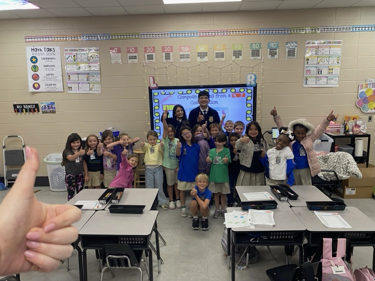 FFA students with our 1st grade students.