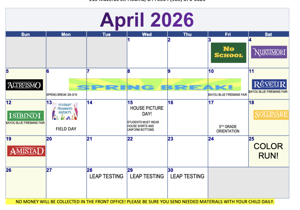 April Calendar