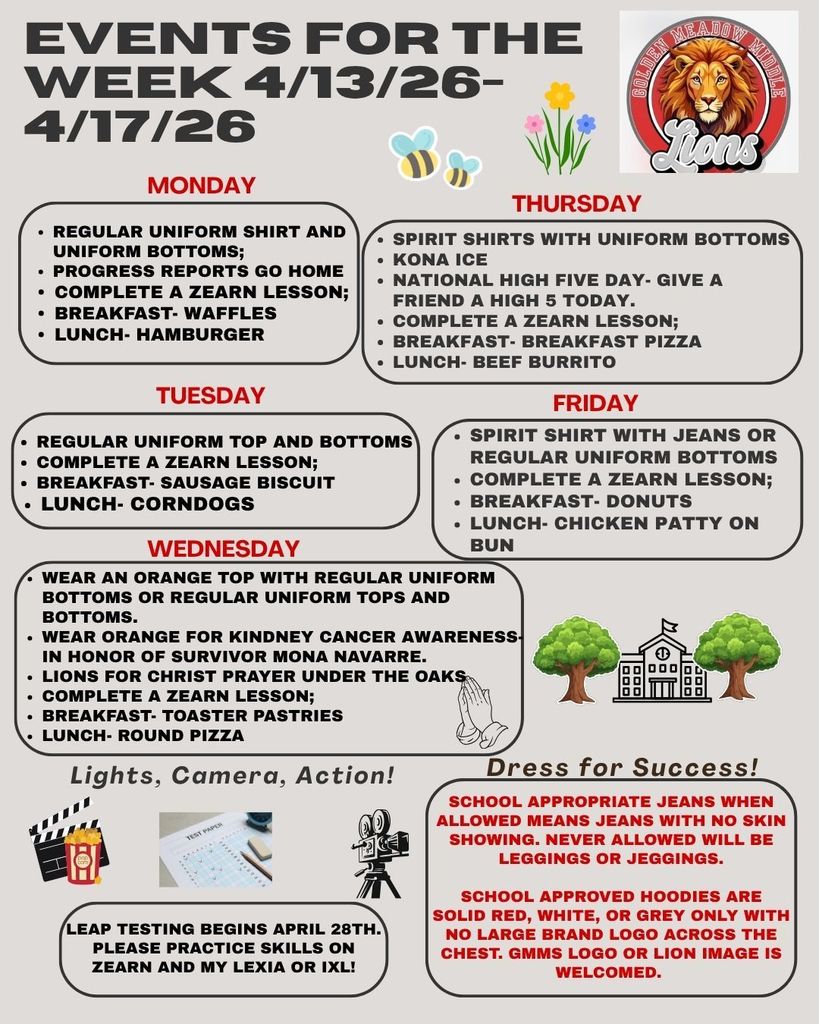 Week in Preview 4/13