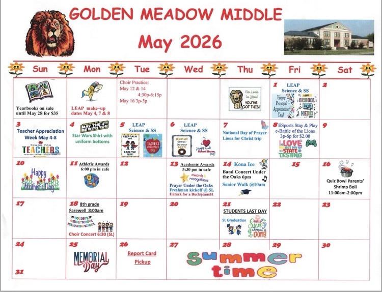 may calendar 