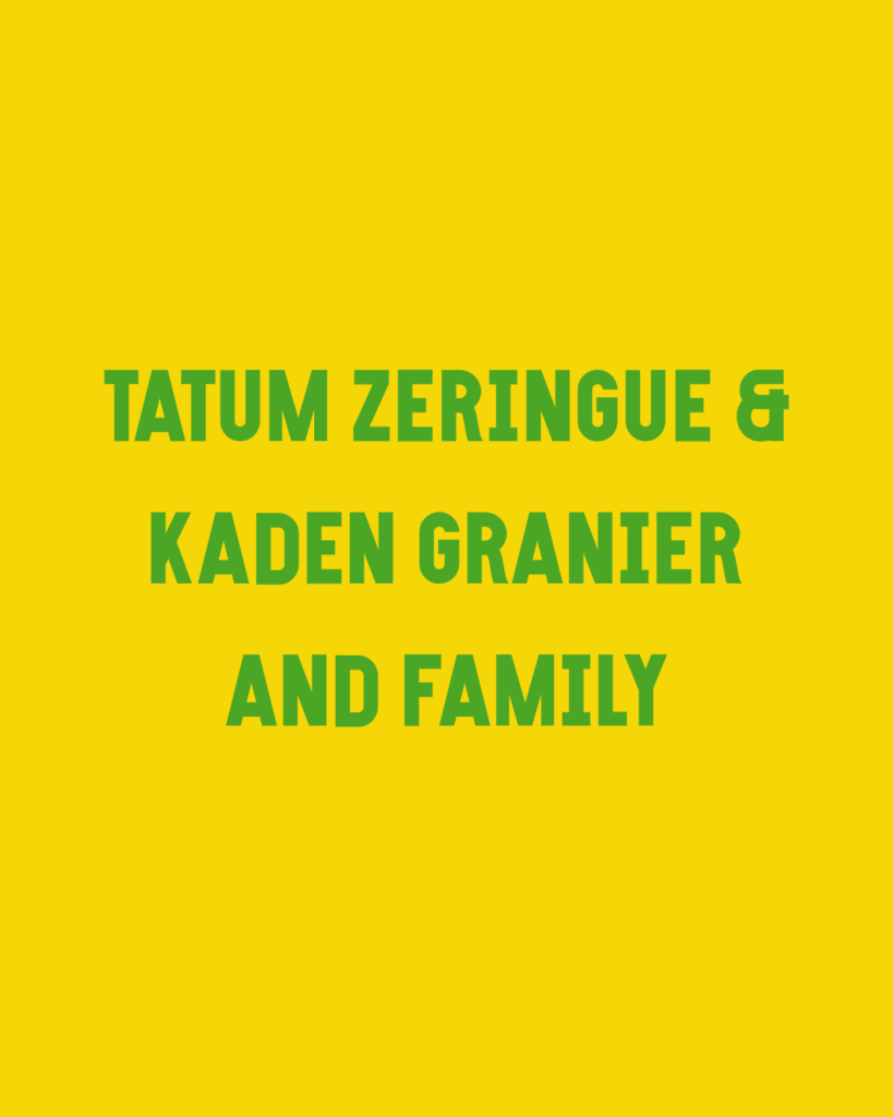 Tatum Zeringe and Kaden Granier
