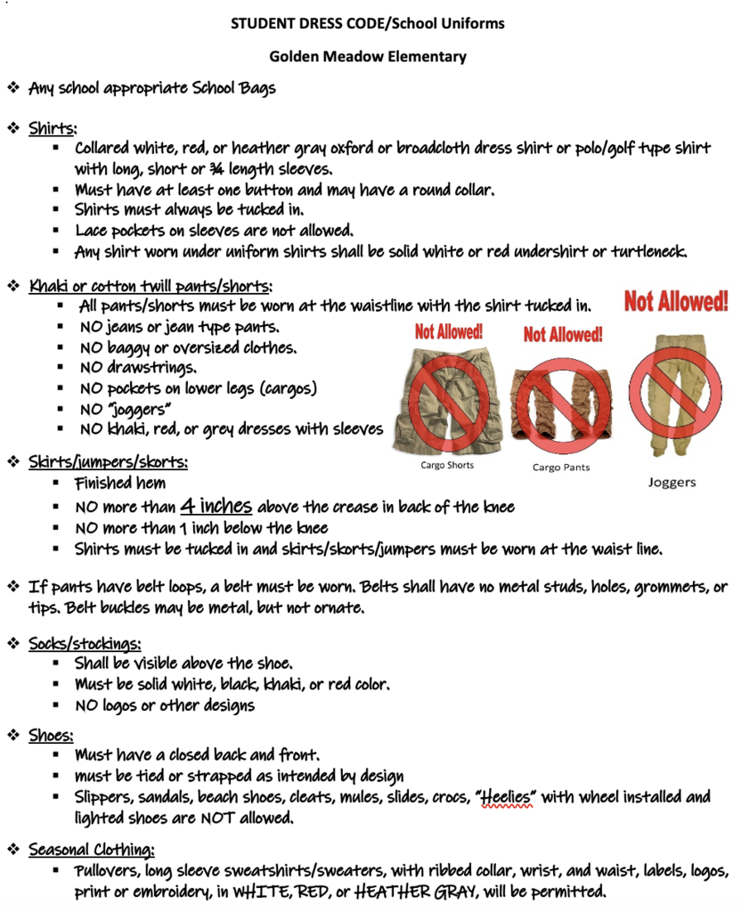 26-27 Dress Code Guidelines