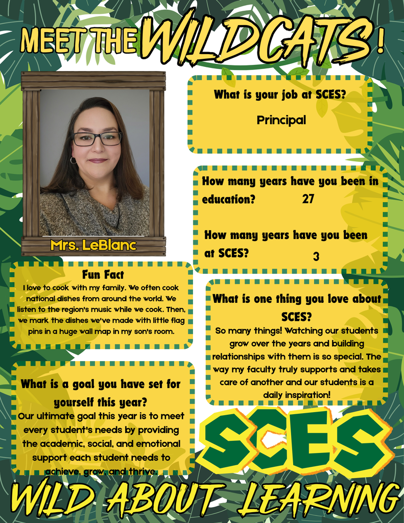 Instructional Leadership Team: Jessica LeBlanc, Principal