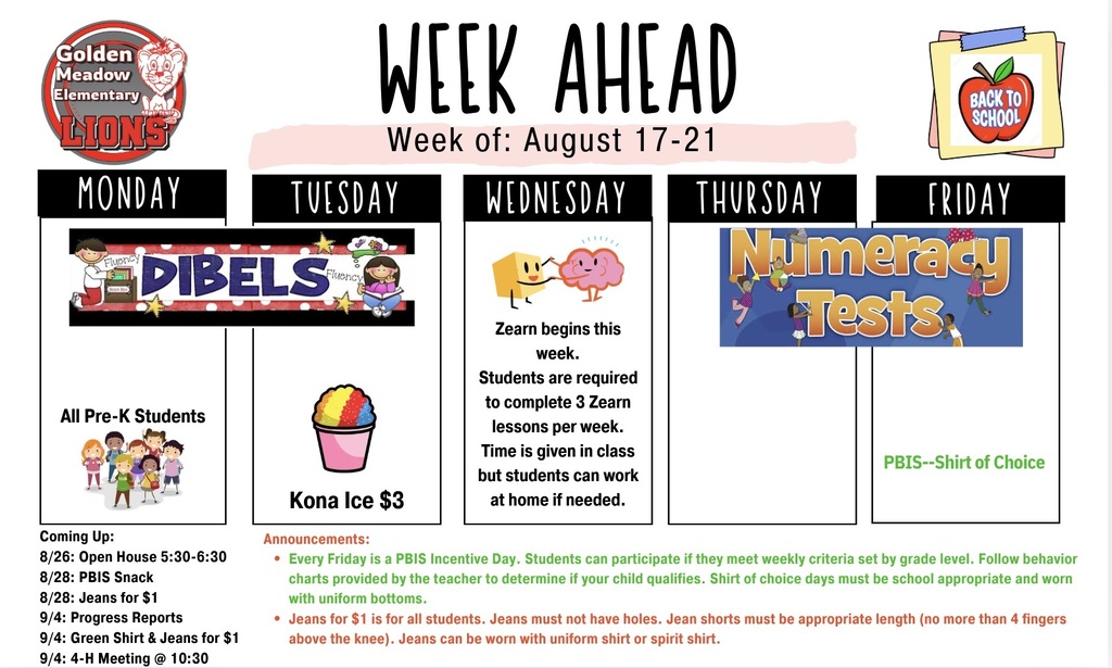 Aug 17-21 Week Ahead