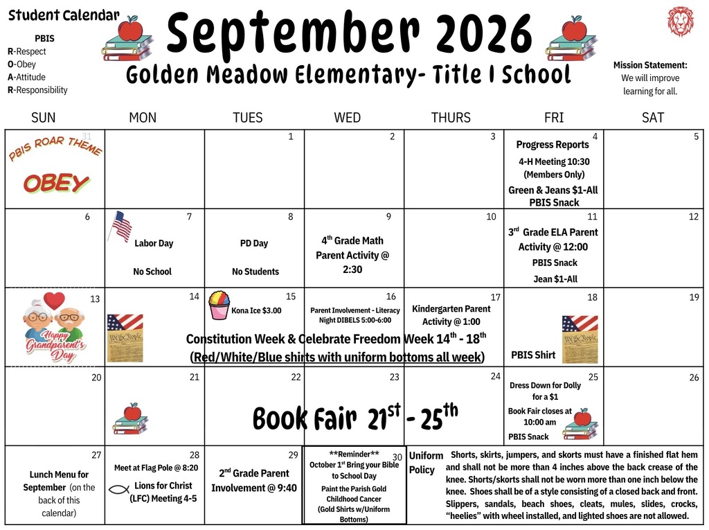 Sept Calendar