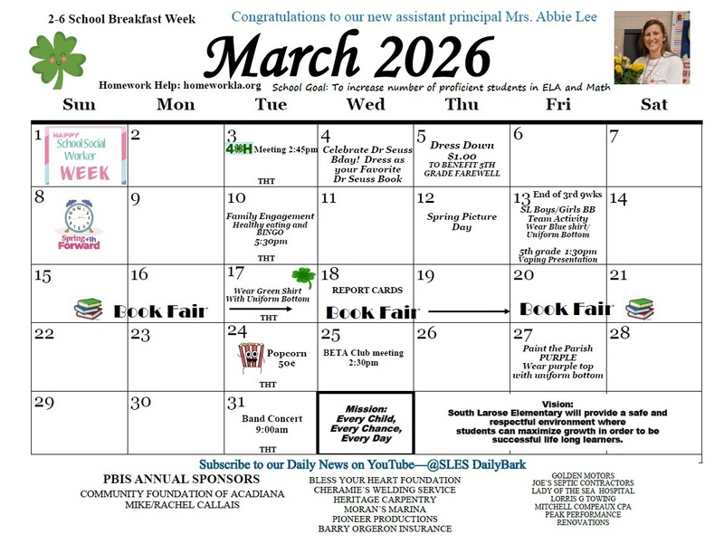 March Calendar