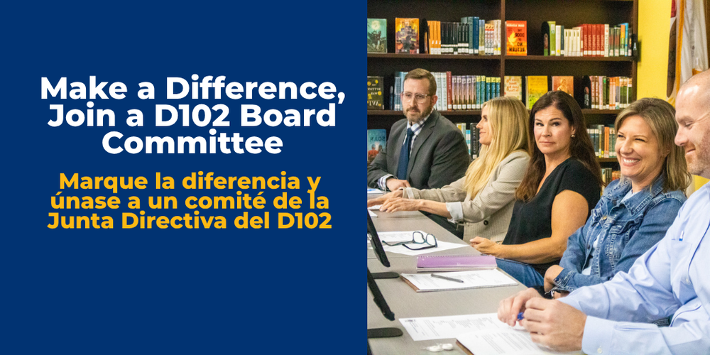 Join a board committee, picture of five board members sitting at a table during a meeting