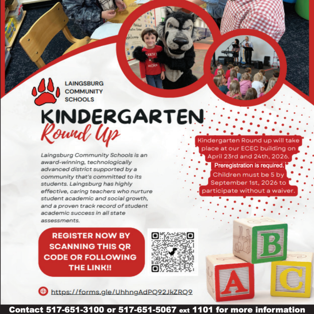 Kindergarten round-up advertisement