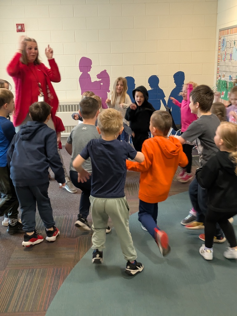 Children dancing in the hallways