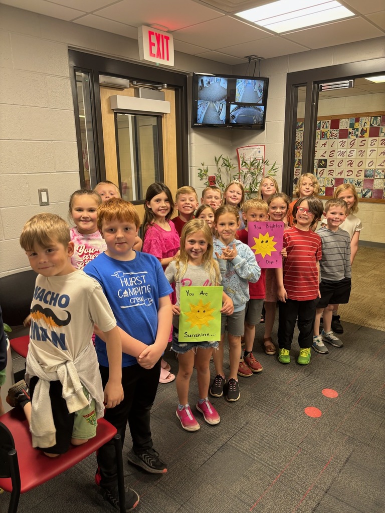 Clasroom with thank you notes