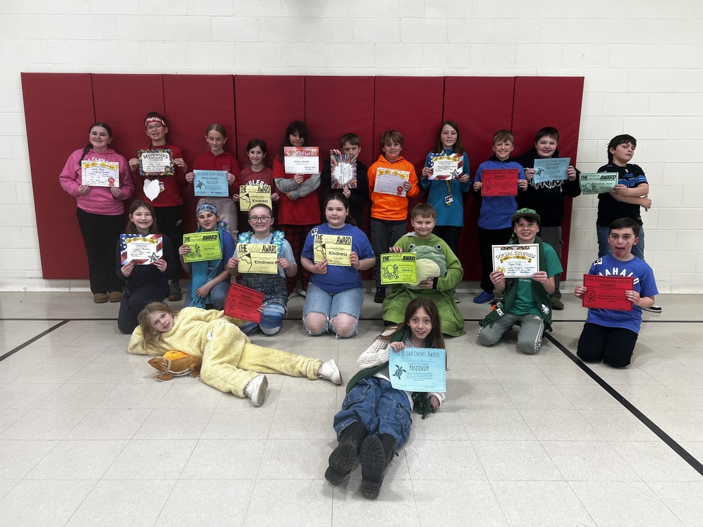 February 2026 5th grade award winners 