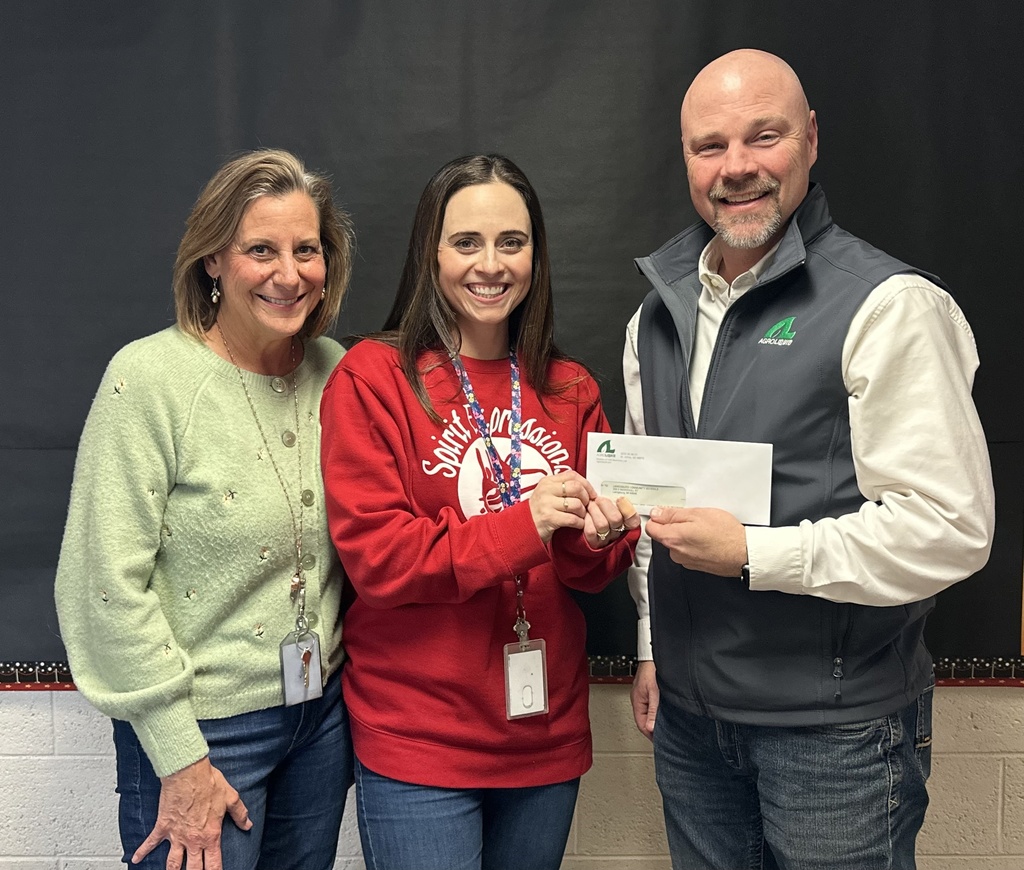 Check presentation for new STEM greenhouse