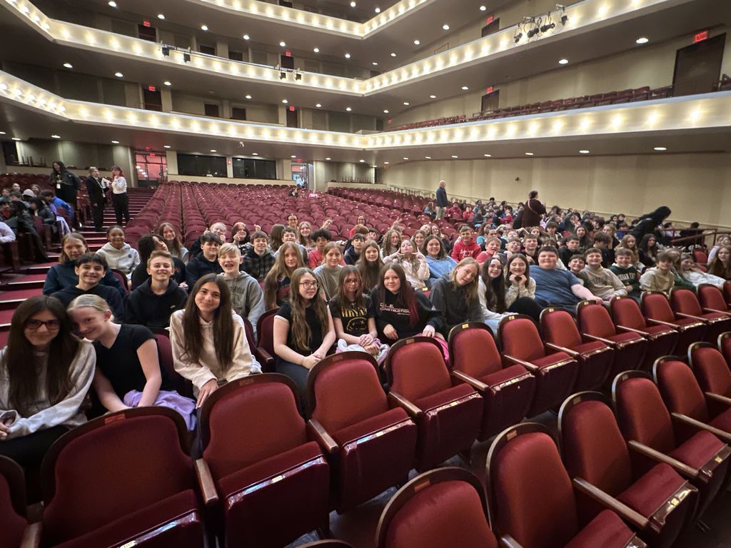 Students in the theater