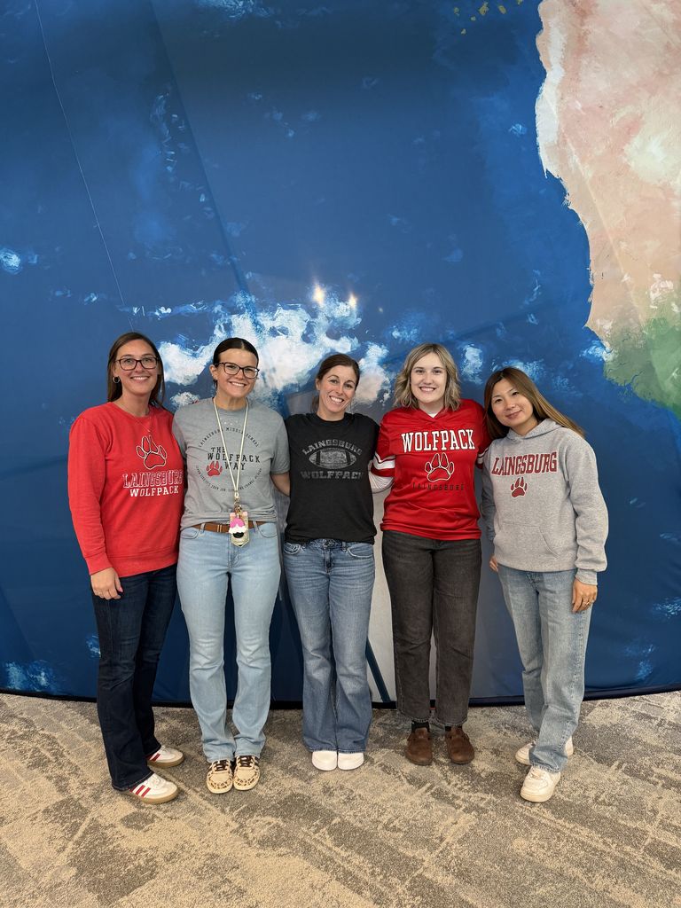 Teachers posing for a photo