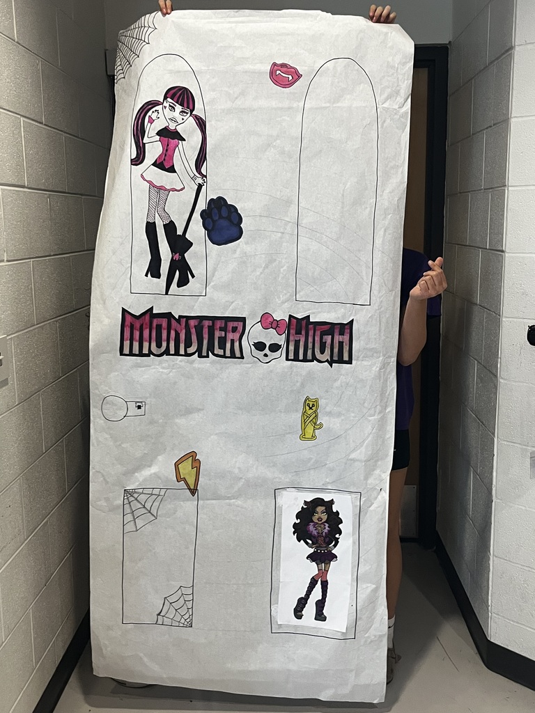 Poster style submission for monster inc door art project