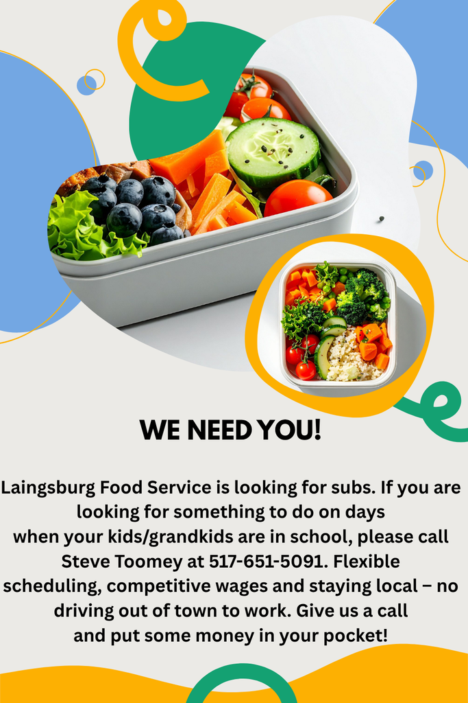 Food Service substitutes needed!