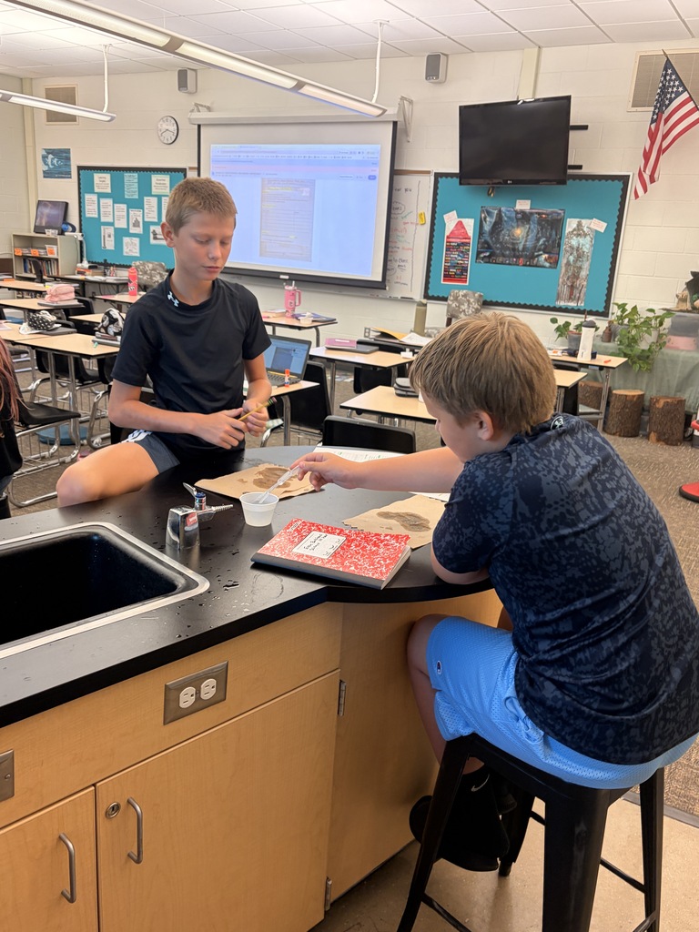 Students working at a lab in a science classroom.