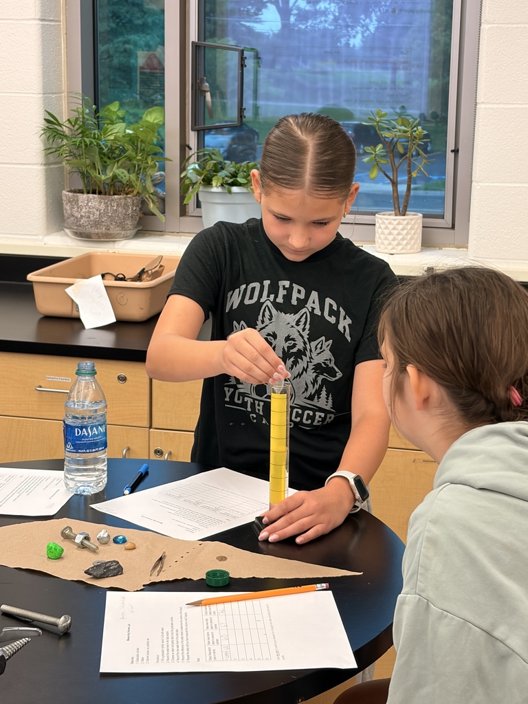 Students measuring fluid in science lab