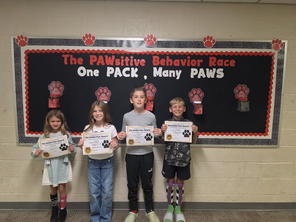 3rd Grade Golden Paw 