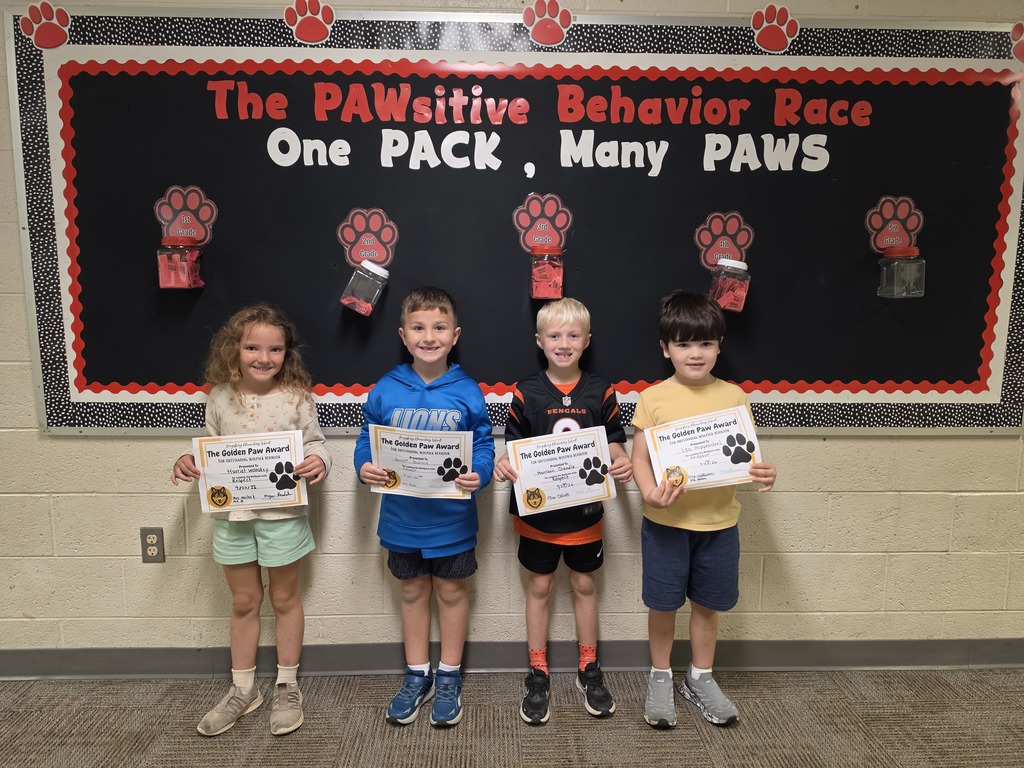1st Grade Golden Paw 