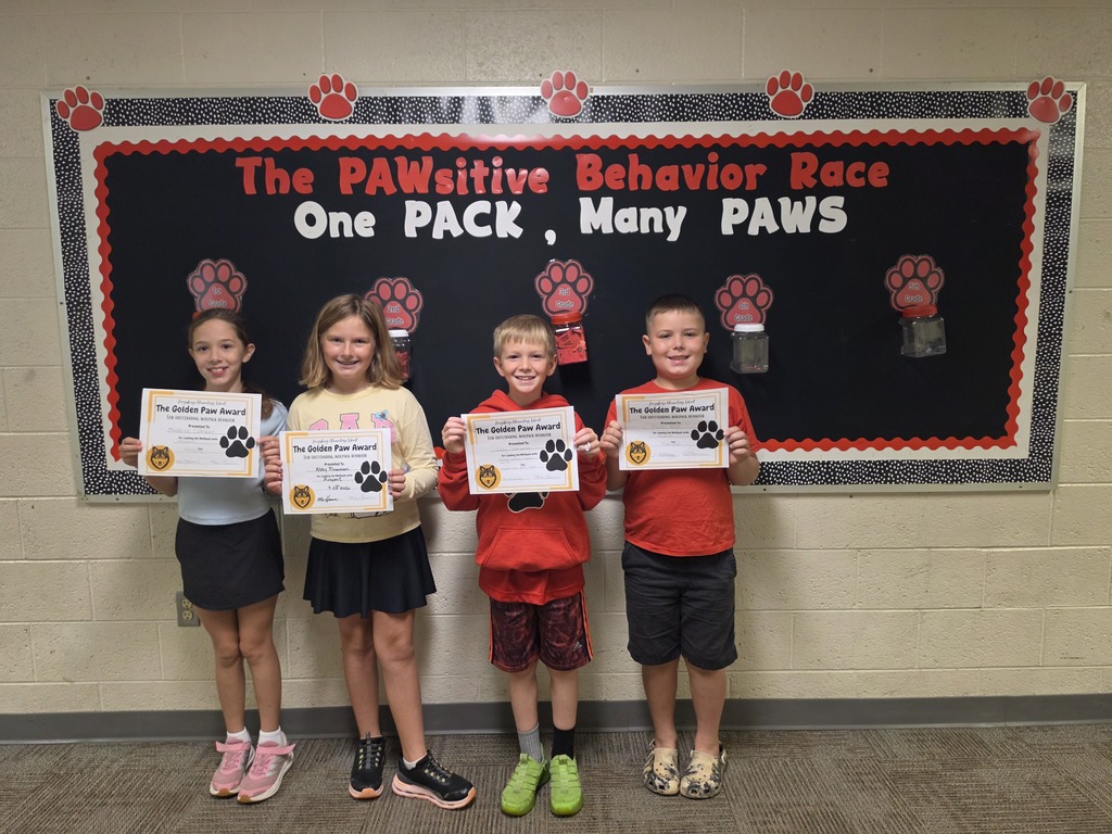 4th Grade Golden Paw 