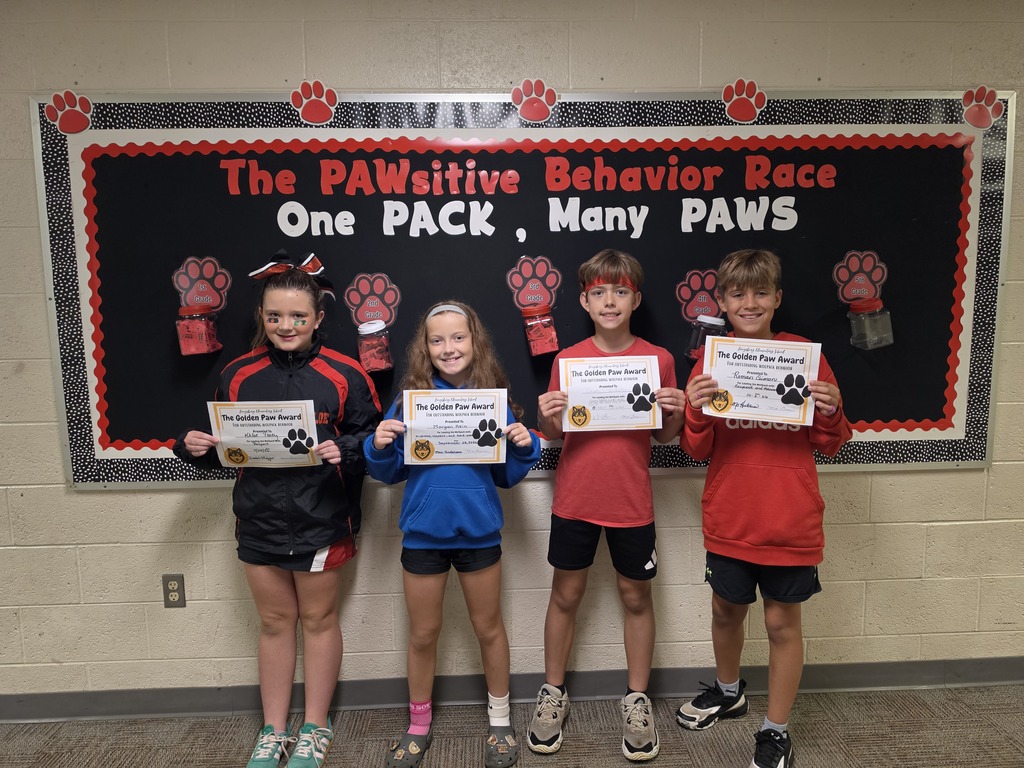 5th Grade Golden Paw 