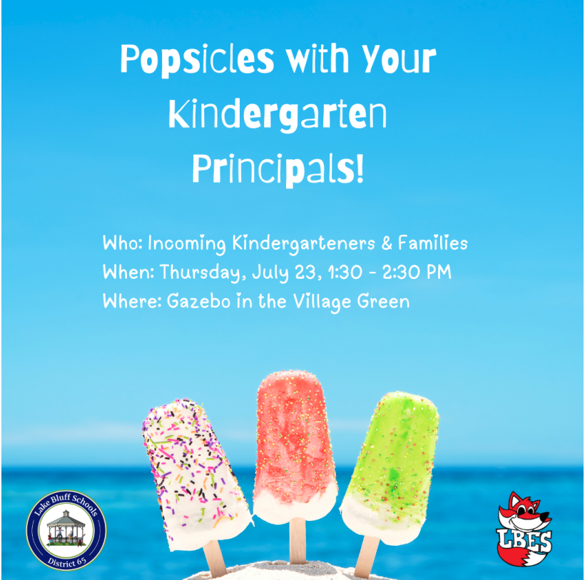 Popsicles with your kindergarten principals