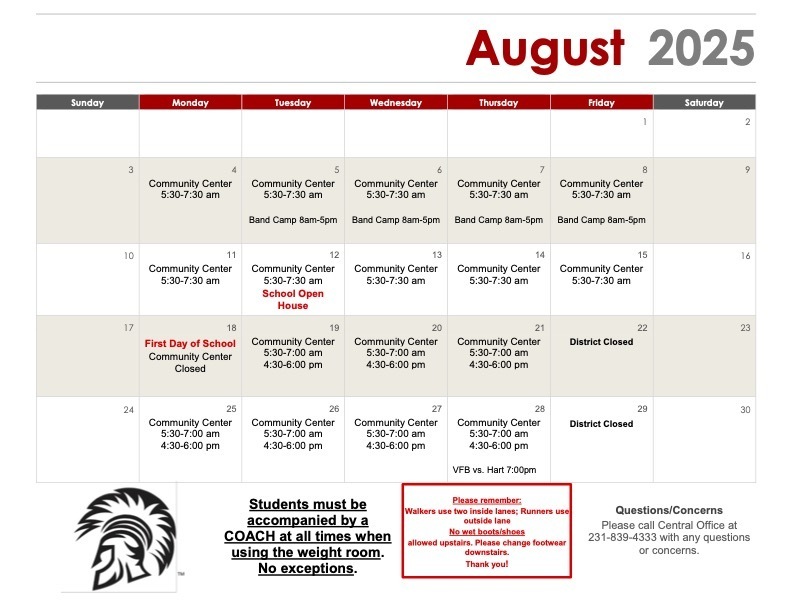 August Calendar