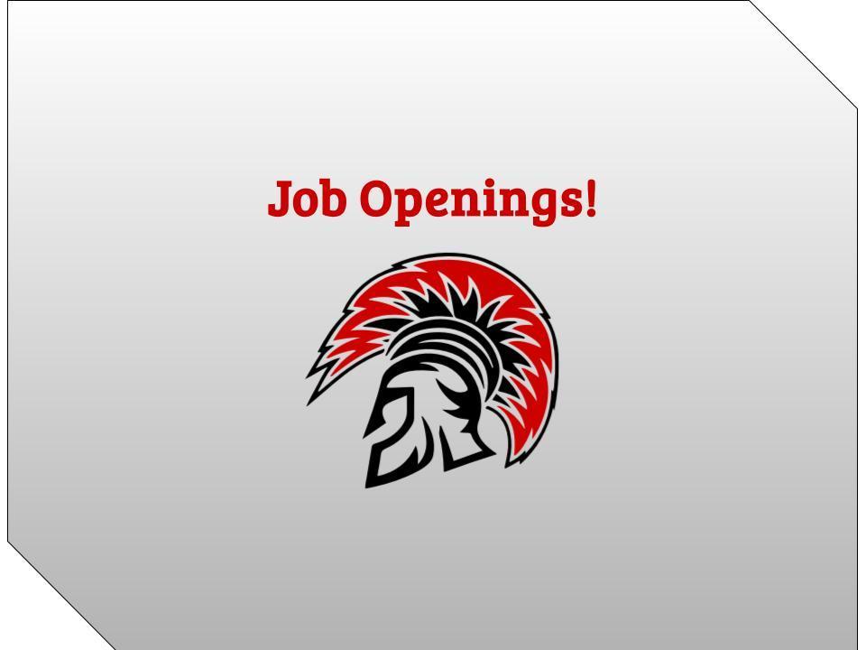 Teaching possitions available