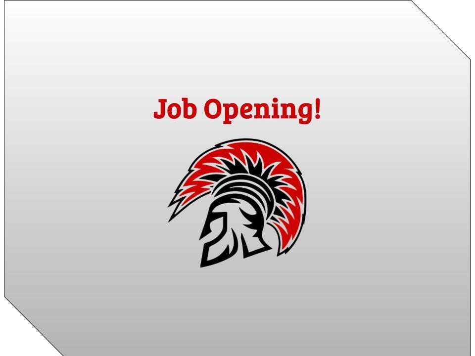 Job opening!