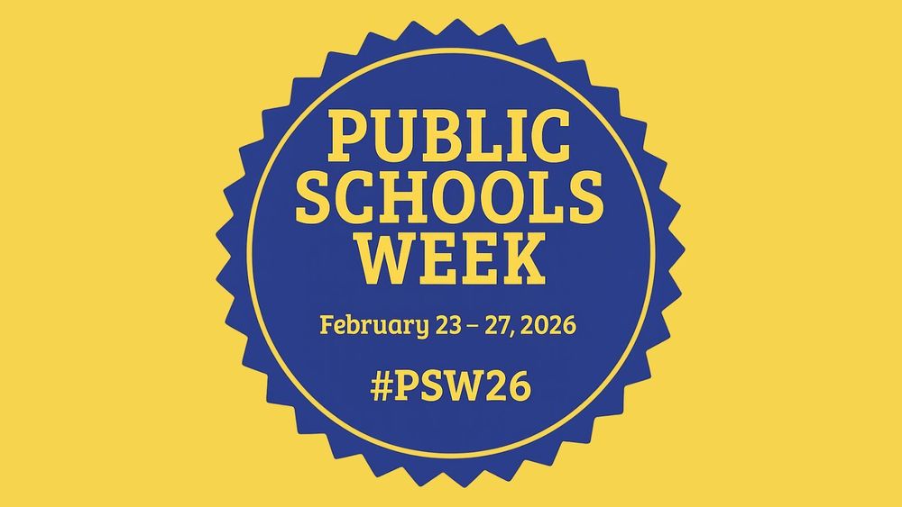 Logo for PUblic Schools Week, February 23-27, 2026, #PSW26