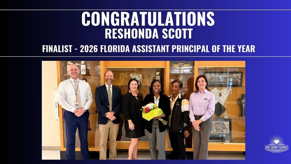 Congratulations Reshonda Scott, Finalist, 2026 Florida Assistant Principal of the Year