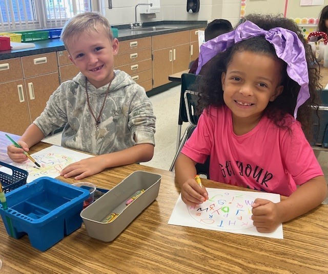 Art students are working hard on our first big art project of the year!  We mastered the Elements of Art and are now demonstrating how to use them in our artwork.  We can’t wait to complete them and show off our art skills to everyone!