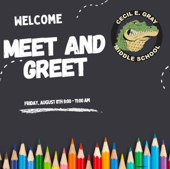 Meet and Greet August 8th from 9:00 - 11:00