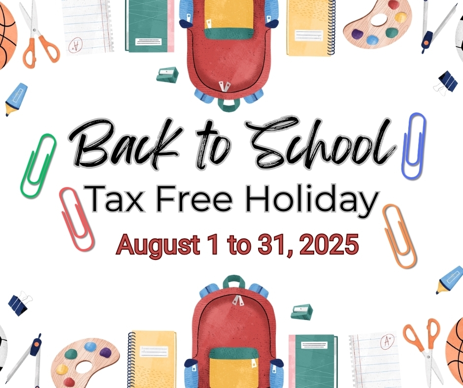Tax Free Holiday