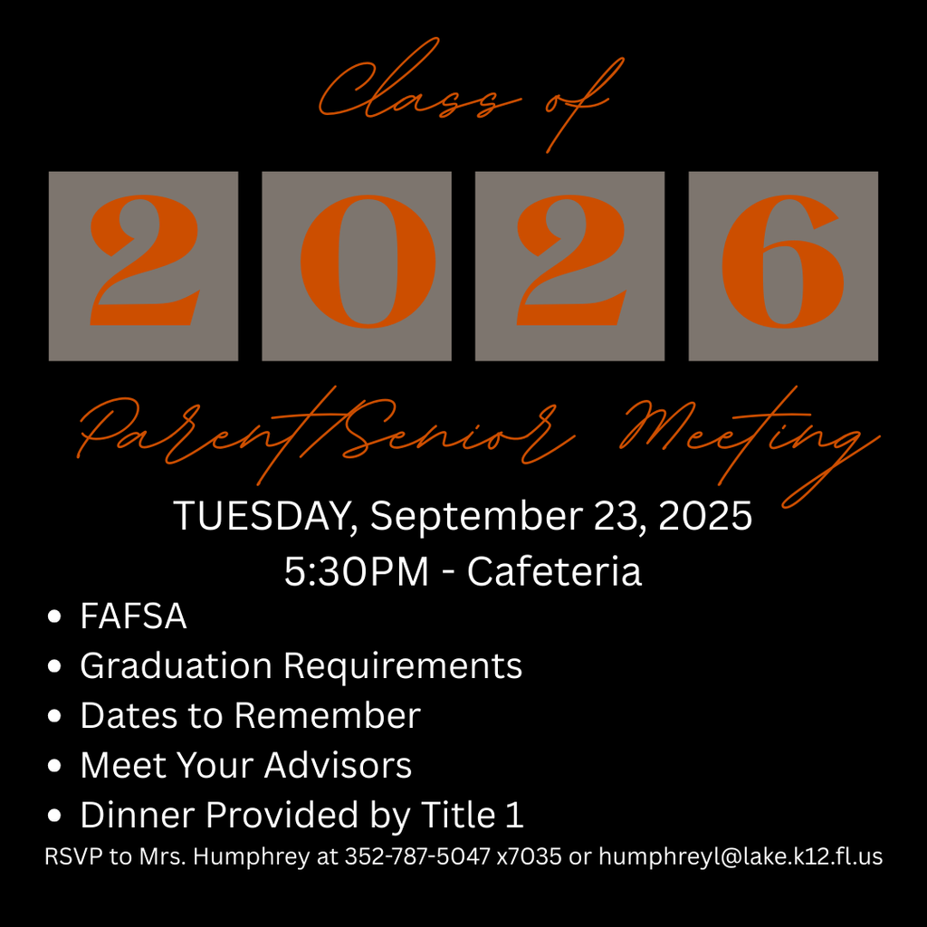 Senior Meeting flyer