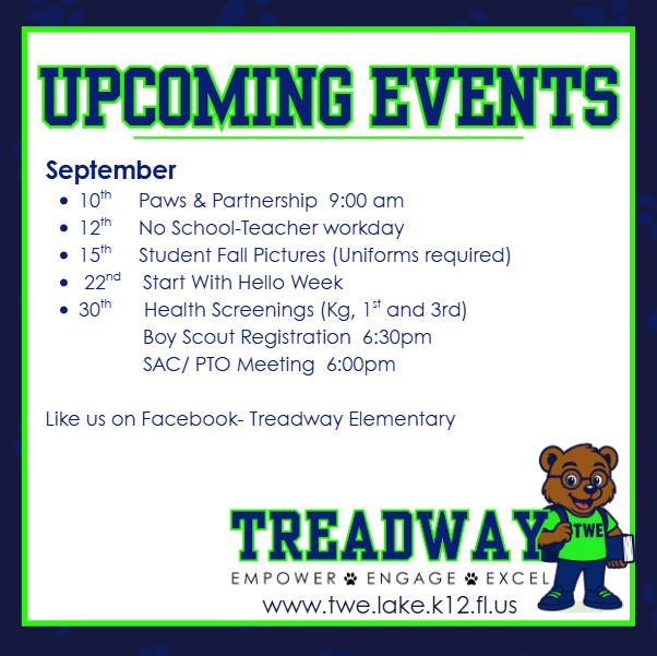 September Upcoming Events