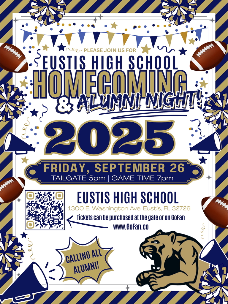 Homecoming Game 9/26 at 7pm. 