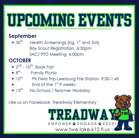 October Upcoming Events
