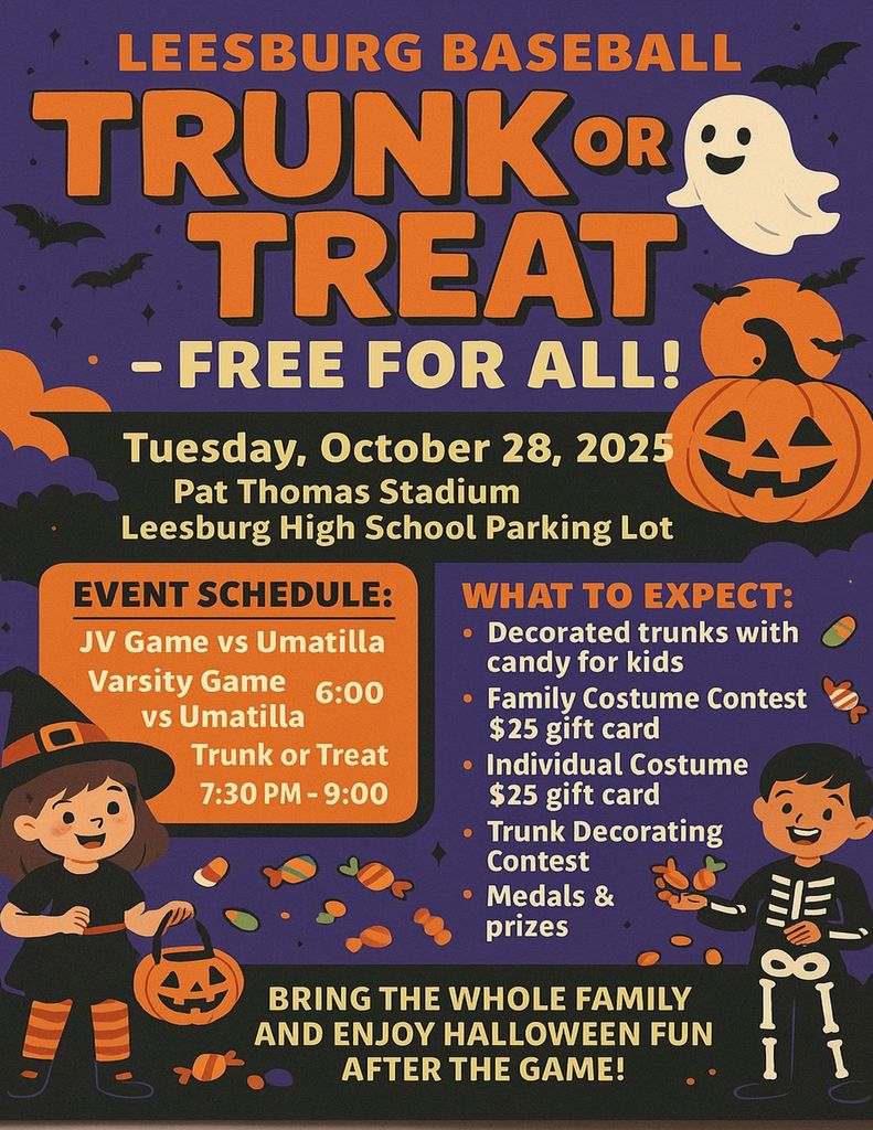 Leesburg Baseball Trunk or Treat