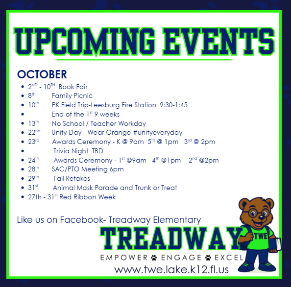 October Upcoming Events