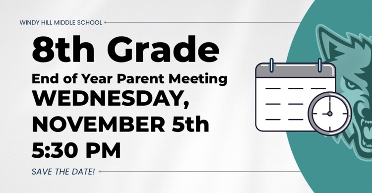 8th gr parent meeting 11/5 5:30
