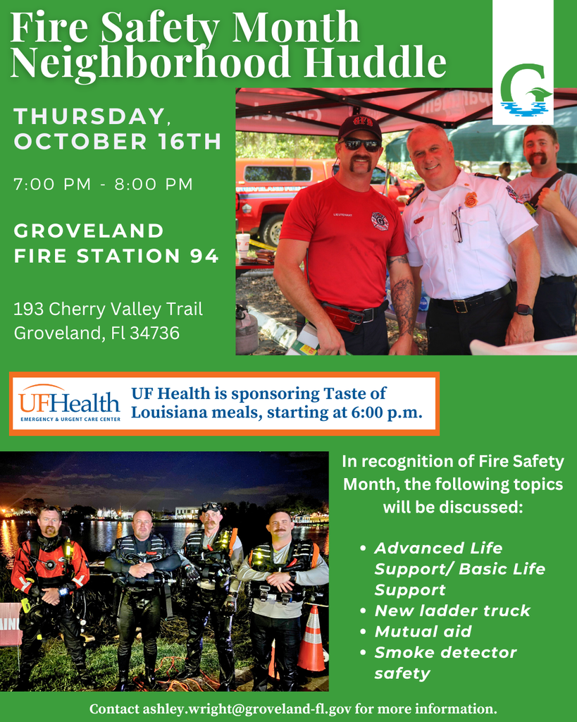 Groveland Neighborhood Huddle