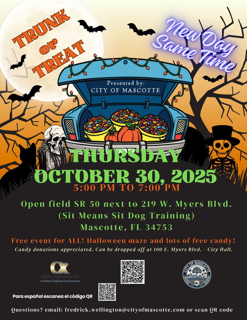 Trunk or Treat Mascotte 